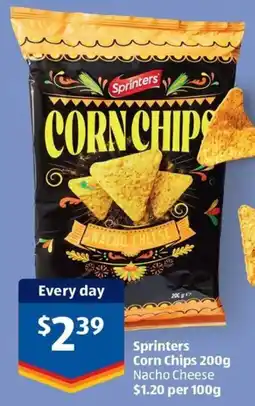 ALDI Sprinters Corn Chips offer