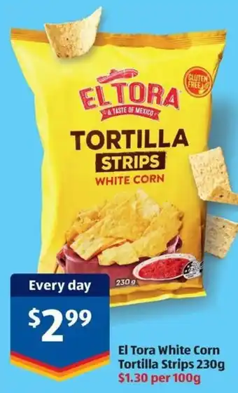 ALDI El Tora White Corn Tortilla Strips offer