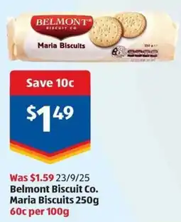 ALDI Belmont biscuit co maria biscuits offer