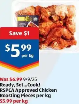 ALDI RSPCA Approved Chicken Roasting Pieces offer