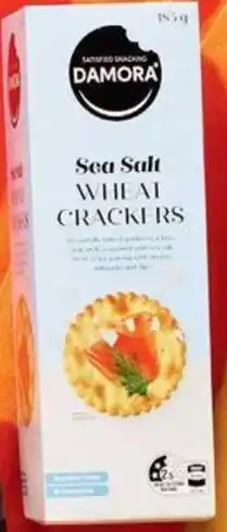 ALDI Damora Satisfied Snacking Wheat Crackers offer