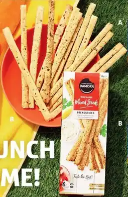 ALDI Damora Satisfied Snacking Breadsticks offer