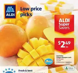 ALDI Australian Calypso Mangoes offer