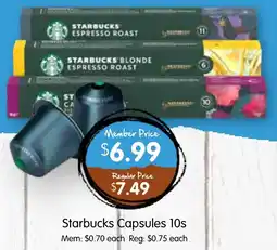 Spudshed Starbucks Capsules 10s offer