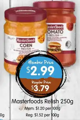 Spudshed Masterfoods Relish offer
