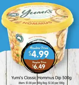 Spudshed Yumi's Classic Hommus Dip offer
