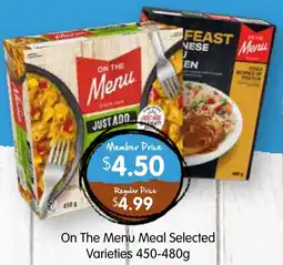 Spudshed On The Menu Meal Selected Varieties offer