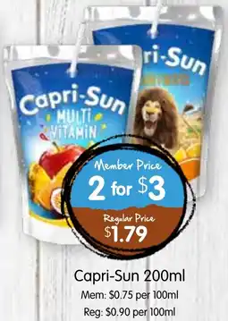 Spudshed Capri-Sun offer