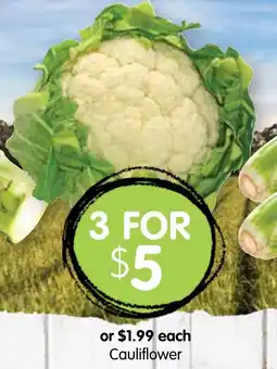 Spudshed Cauliflower offer