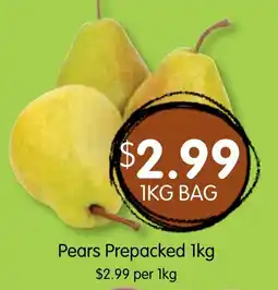 Spudshed Pears Prepacked offer