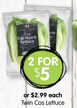 Spudshed Twin Cos Lettuce offer