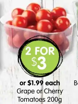 Spudshed Grape or Cherry Tomatoes offer