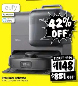 JB Hi-Fi cufy E28 Omni Robovac offer