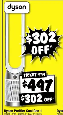 JB Hi-Fi Dyson Purifier Cool Gen 1 offer