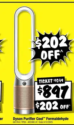 JB Hi-Fi Dyson Purifier Cool Formaldehyde offer