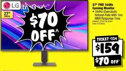 JB Hi-Fi 27" fhd 144hz gaming monitor offer