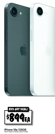 JB Hi-Fi Iphone 16e 128gb offer