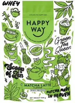 healthylife Happy Way Whey Protein Powder Matcha Latte offer