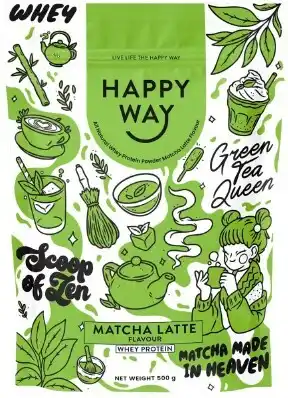 Happy Way Whey Protein Powder Matcha Latte