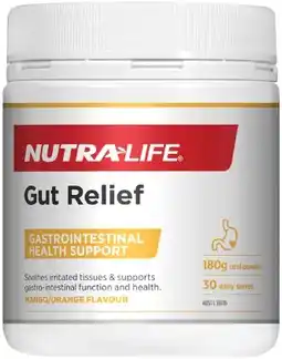 healthylife Nutra-Life Gut Relief Powder Mango/ Orange offer