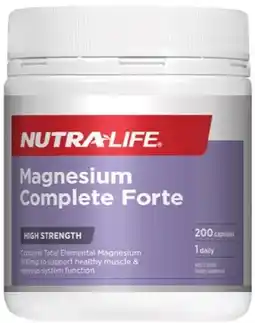 healthylife Nutra-Life Magnesium Complete Forte 200 Capsules offer