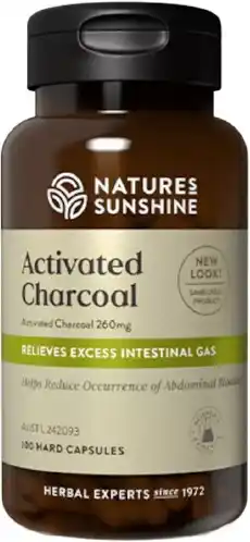 healthylife Nature's Sunshine Activated Charcoal 100 Capsules offer