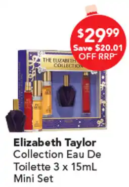 Amcal Pharmacies Elizabeth Taylor Collection Eau De Toilette Mini Set offer