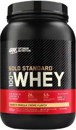 healthylife Optimum Nutrition Gold Standard 100% Whey Protein Powder Vanilla Creme 907g offer