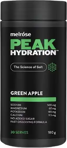 healthylife Melrose Peak Hydration Powder Green Apple offer