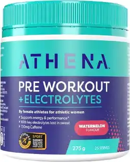healthylife Athena Preworkout + Electryolytes + Caffeine Watermelon 275g offer
