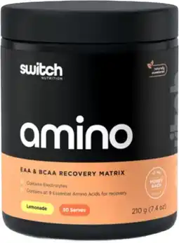 healthylife Switch nutrition amino eaa + bcaa recovery matrix lemonade offer