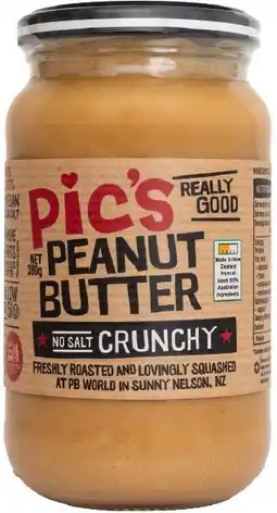 healthylife Pic's Peanut Butter Pic's Really Good Peanut Butter Crunchy No Salt offer