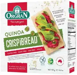 healthylife Orgran Quinoa Crispibread offer