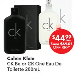 Amcal Pharmacies Calvin Klein CK One Eau De Toilette offer