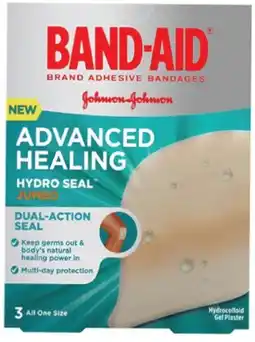 healthylife Band-Aid Advanced Healing Hydro Seal Jumbo Gel Plasters offer