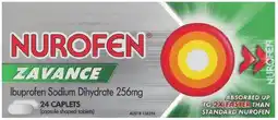 healthylife Nurofen Zavance Fast Pain Relief 24 Caplets offer
