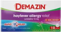 Amcal Pharmacies Demazin Allergy + Hayfever Relief 10 Tablets offer