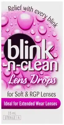 Amcal Pharmacies Complete Blink-N-Clean Lens Drops 15mL offer
