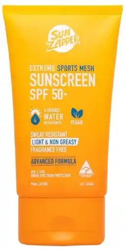 healthylife Sun Zapper Extreme Sports Mesh Sunscreen Lotion Spf50+ offer