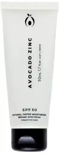 healthylife Avocado Zinc Natural Tinted Moisturiser Light - Medium SPF50 offer