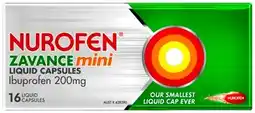 Amcal Pharmacies Nurofen Zavance Mini Liquid Capsules 16 Capsules offer