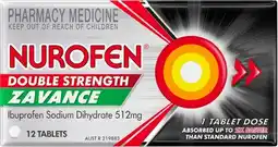 Amcal Pharmacies Nurofen Double Strength Zavance 512mg 12 Tablets offer