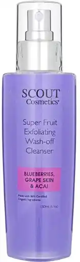 healthylife Scout Super Fruit Exfoliating Wash-Off Cleanser with Blueberries Grape Skin and Acai offer