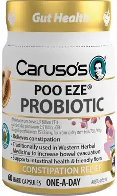 Amcal Pharmacies Caruso’s POO EZE Probiotic 60 Capsules offer