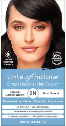 healthylife Tints of Nature 2N Natural Darkest Brown Permanent Hair Colour offer