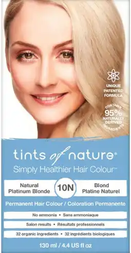 healthylife Tints of Nature 10N Natural Platinum Blonde Permanent Hair Colour offer