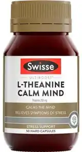 Amcal Pharmacies Swisse Ultiboost L-Theanine Calm Mind 50 Capsules offer