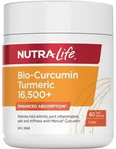 Amcal Pharmacies Nutra-Life Bio-Curcumin Turmeric 16,500+ 60 Capsules offer