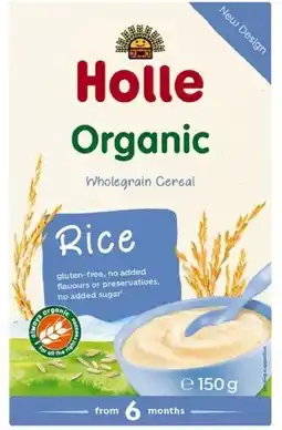 healthylife Holle Organic Organic Rice Porridge offer
