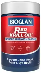 Amcal Pharmacies Bioglan Red Krill Oil Double Strength 1000mg 60 Capsules offer